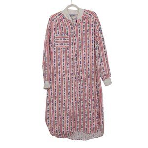 Lanz of Salzburg Bear Nutcracker Flannel Nightgown Womens Size Medium Christmas